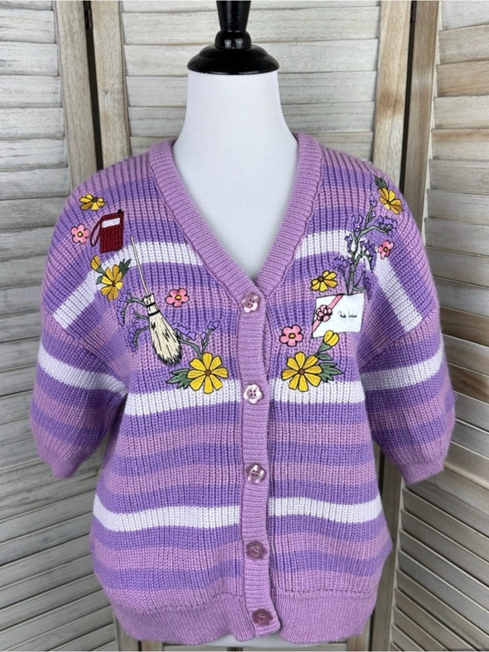 Her Universe Studio Ghibli Kiki's Delivery Service Icons Short-Sleeve Cardigan M - Picture 2 of 10